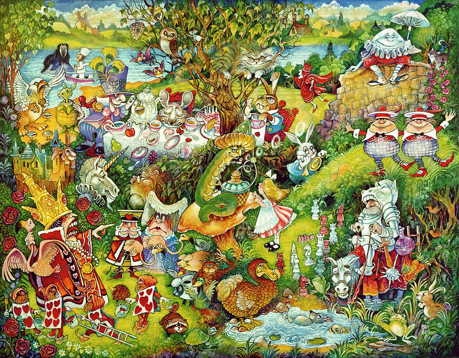 Alice In Wonderland Painting - Alice In Wonderland by Bill Bell