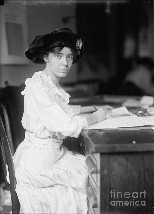 Alice Paul, 1915 (b/w Photo) Photograph by Harris & Ewing