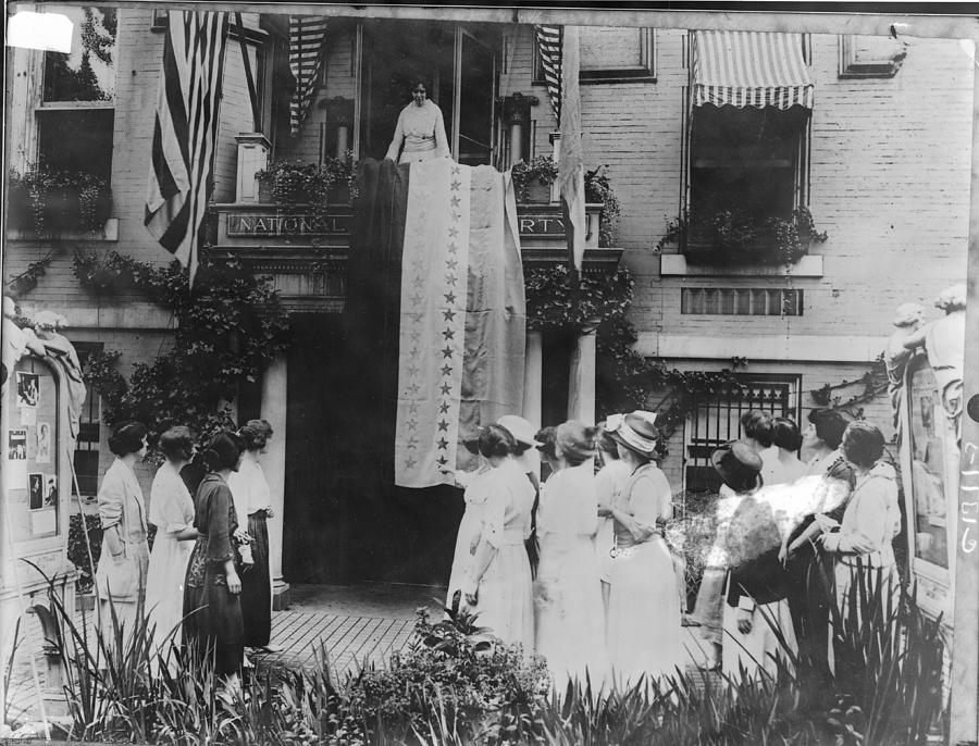 Alice Paul Celebrates The Ratification Photograph by Fpg