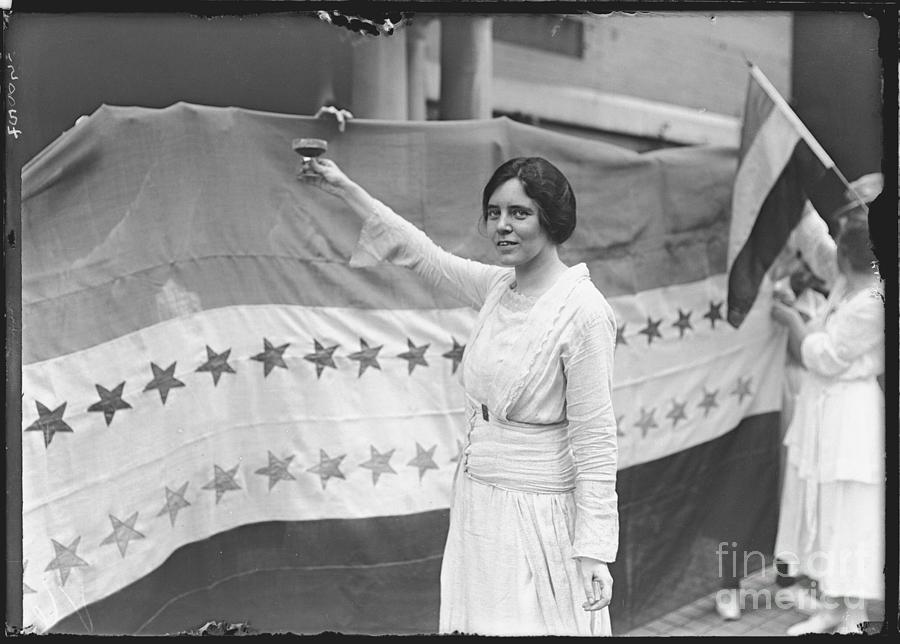 Alice Paul Toasting Suffrage Photograph by Bettmann