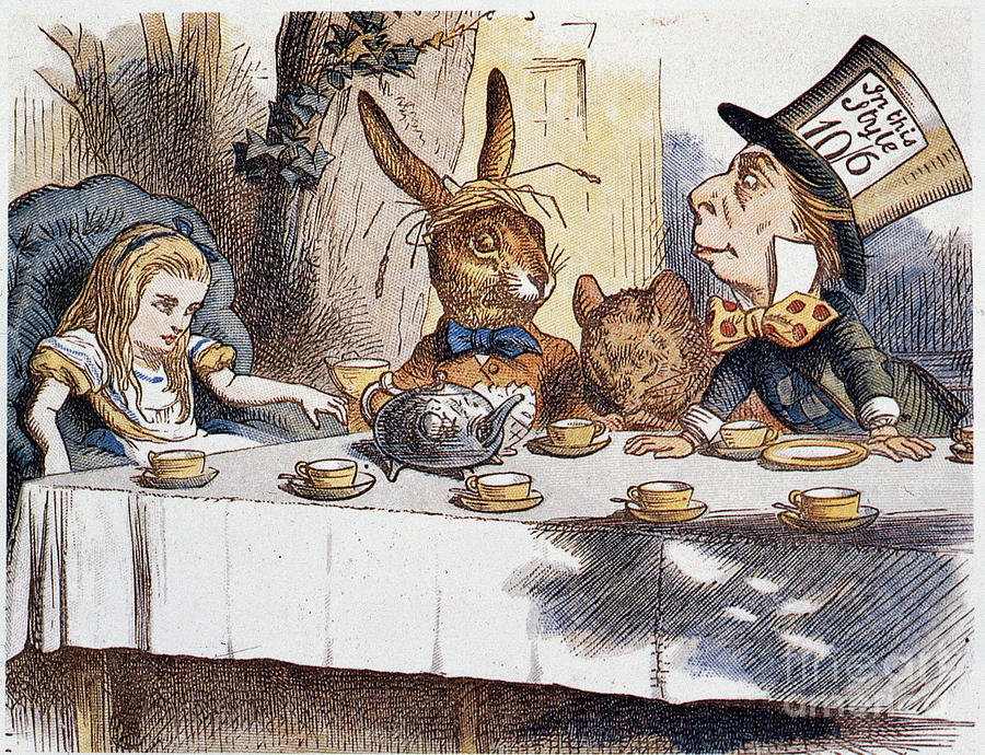 Alice Takes The “” In The Fools””” - In “alices Adventures In Wonderland And Through The Looking Glass” By Lewis Carroll, Illustration By John Tenniel Drawing by John Tenniel