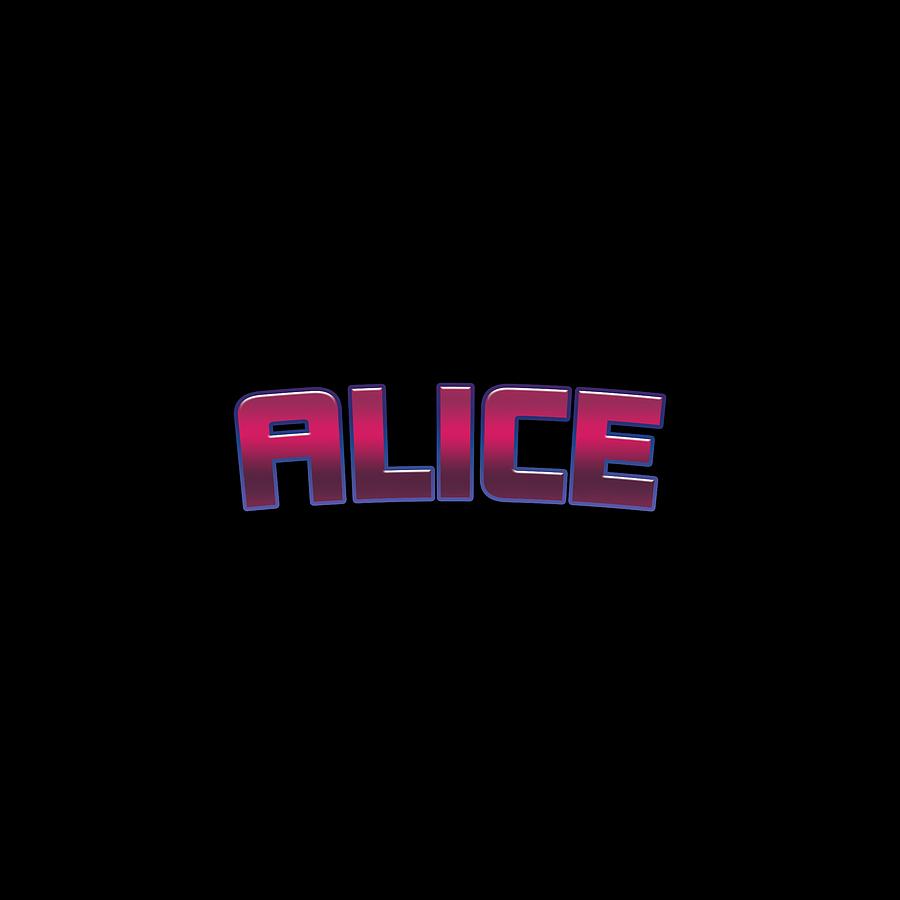 Alice Digital Art by TintoDesigns