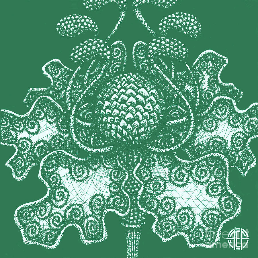 Alien Bloom 18 Old Money Drawing by Amy E Fraser