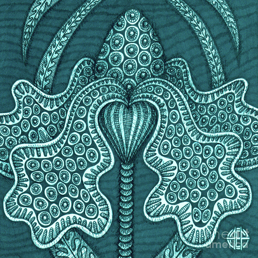 Alien Bloom 23 Drawing by Amy E Fraser