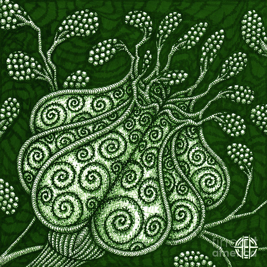 Alien Bloom 25 Drawing by Amy E Fraser