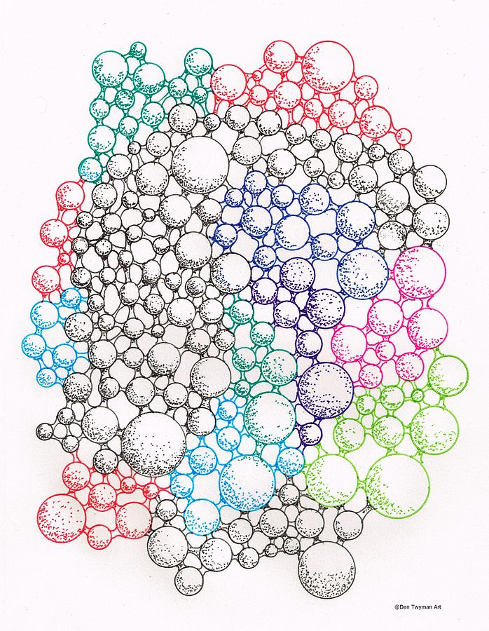 Alien DNA Drawing by Dan Twyman