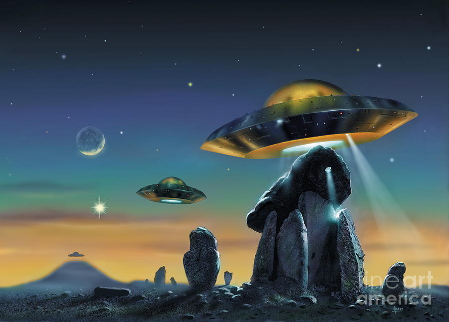 Alien Spaceships On Earth Photograph by David A. Hardy/science Photo Library