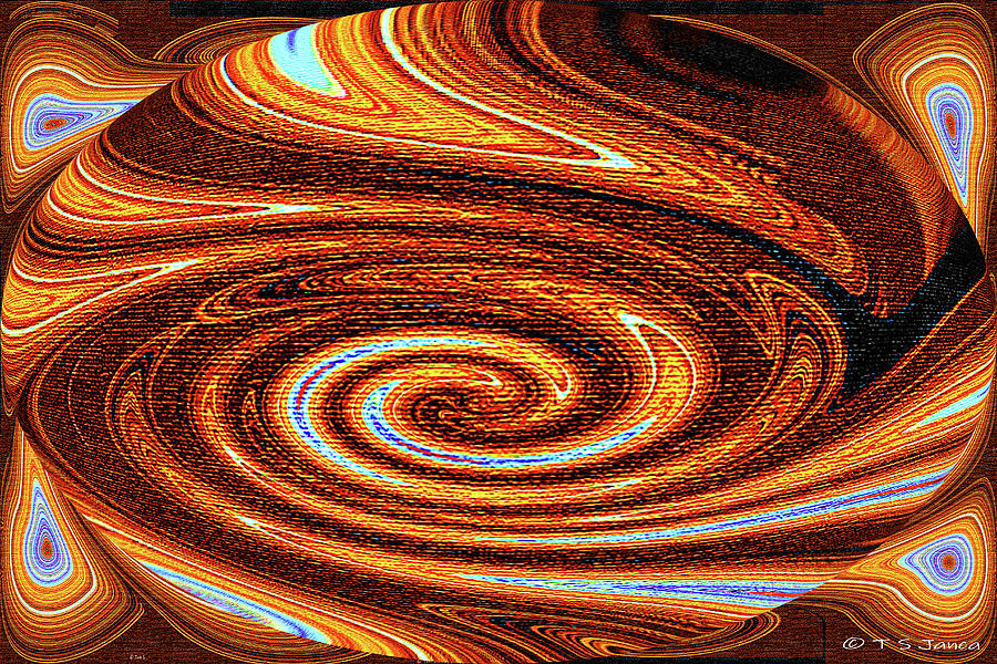 Alien Sun Abstract #pc5a Digital Art by Tom Janca
