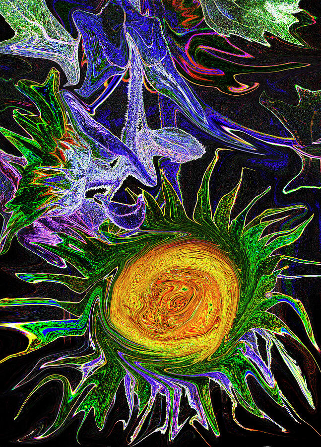 Alien Sunflower Photograph by Paul W Faust - Impressions of Light