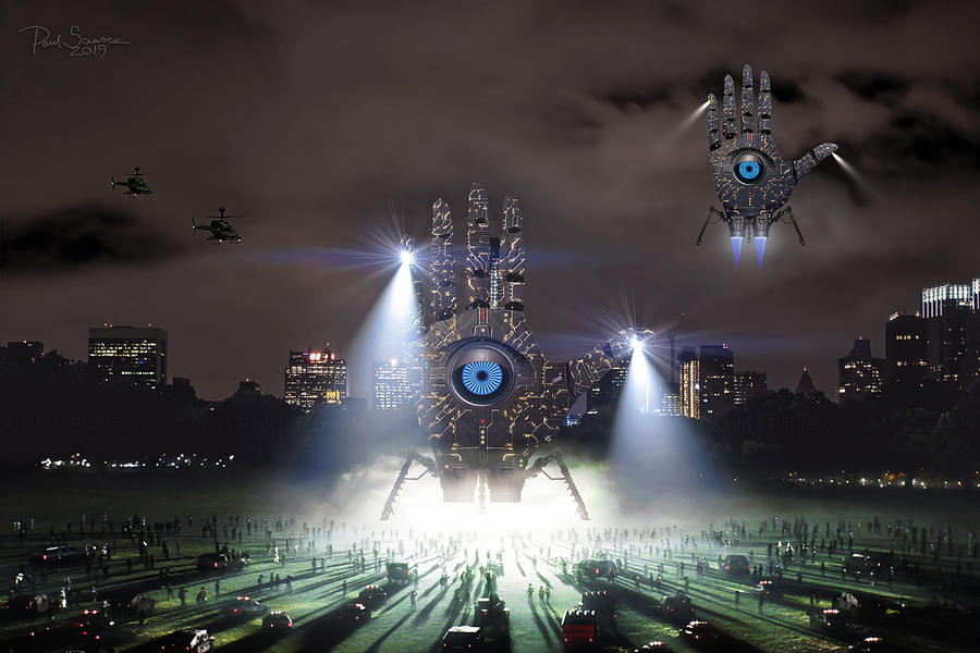Alien Visitors From Planet Eyeth Digital Art by Paul Scearce
