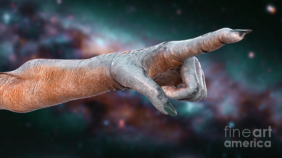 Aliens Hand Photograph by Kateryna Kon/science Photo Library
