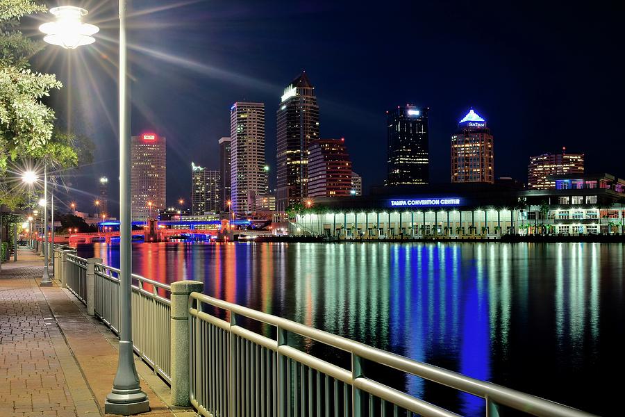 Alight Tampa Night Photograph by Frozen in Time Fine Art Photography