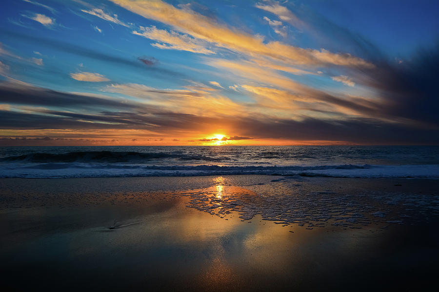 Aliso Beach Laguna Beach Sunset Photograph by Kyle Hanson
