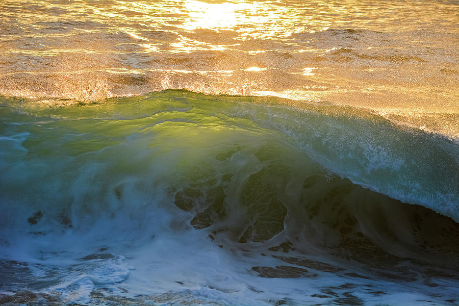Aliso Beach Wave Sunset Photograph by Kyle Hanson