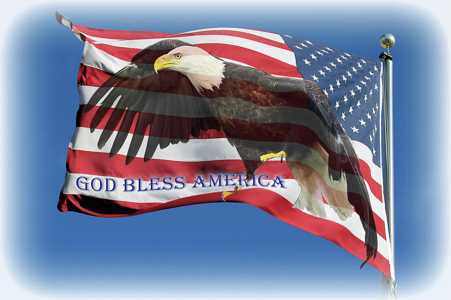 All American Eagle - God Bless Photograph by Jennifer Robin