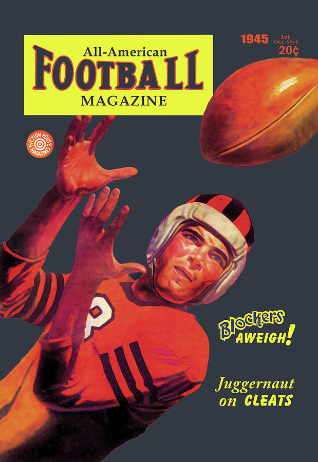 All-American Football Magazine, Blockers Aweigh Painting by Unknown