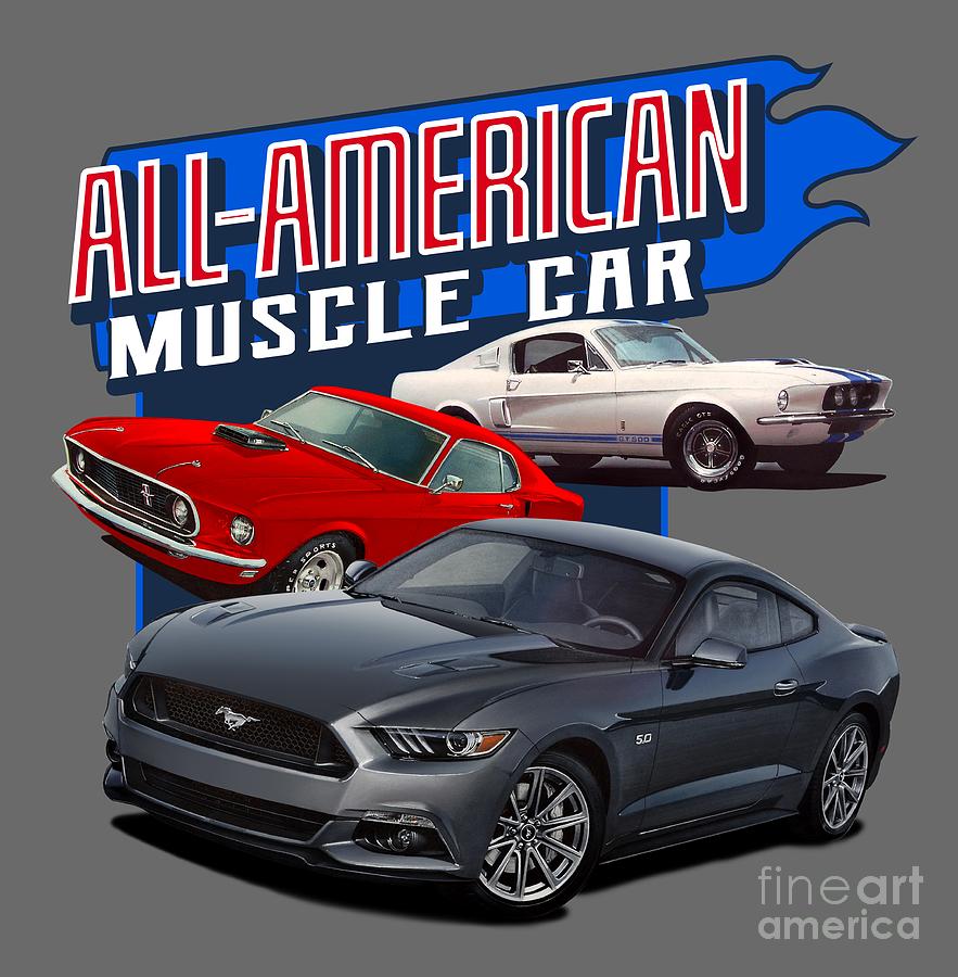 All American Muscle Digital Art by Paul Kuras - Fine Art America