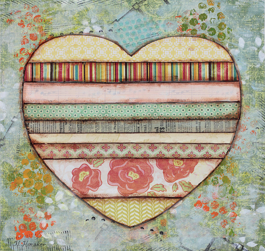 Holiday Mixed Media - All My Heart by Let Your Art Soar