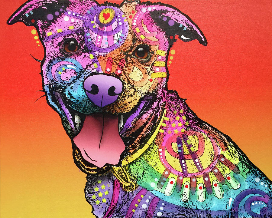 Animal Mixed Media - All Smiles by Dean Russo