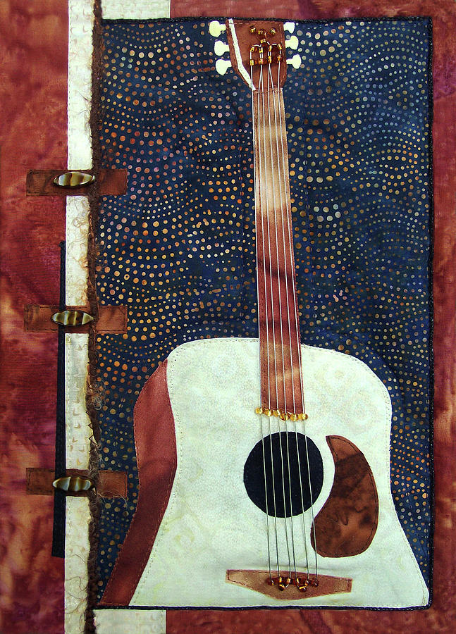 All That Jazz Guitar Tapestry - Textile by Pam Geisel