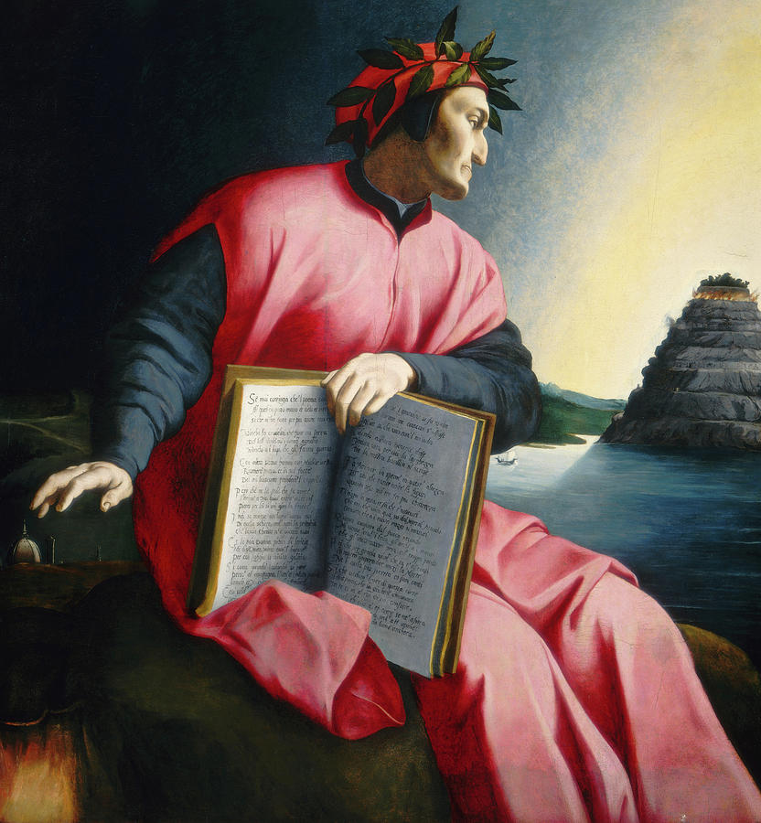 Allegorical Portrait of Dante, 16th Century Painting by