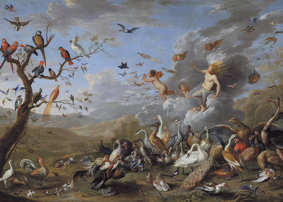 Allegory of Air Painting by Jan van Kessel the Elder