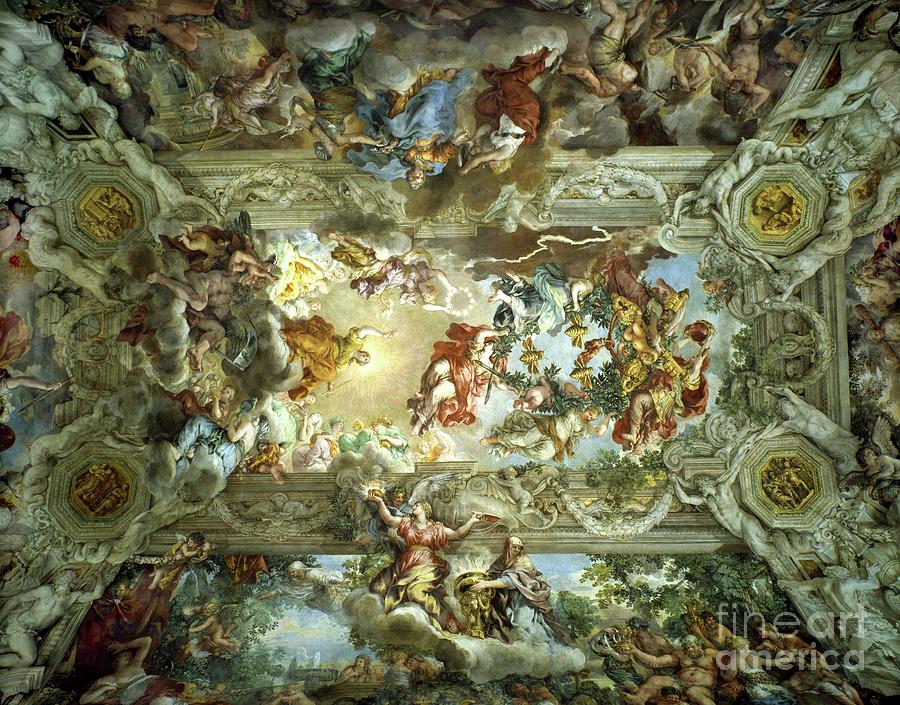 Allegory Of Divine Providence And Barberini Power Ceiling Of The Hall