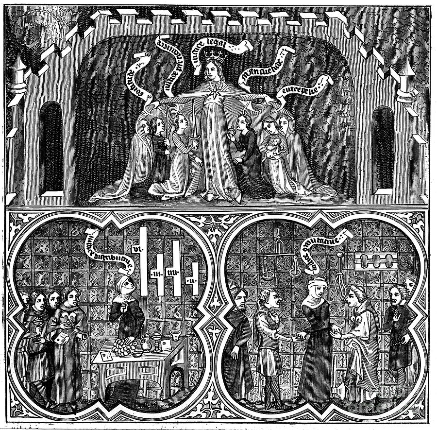 Allegory Of Justice, From Aristotles Drawing by Print Collector