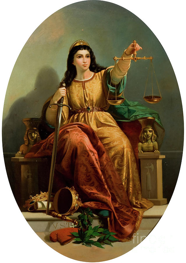 Allegory Of Justice Drawing by Heritage Images
