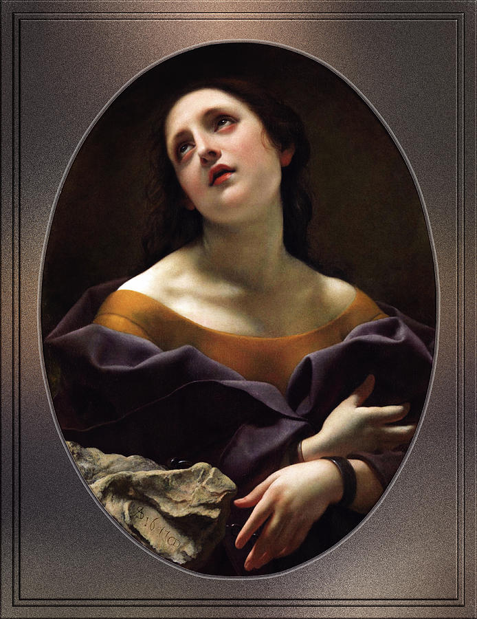 Allegory of Patience by Carlo Dolci Old Masters Reproductions Painting by Rolando Burbon