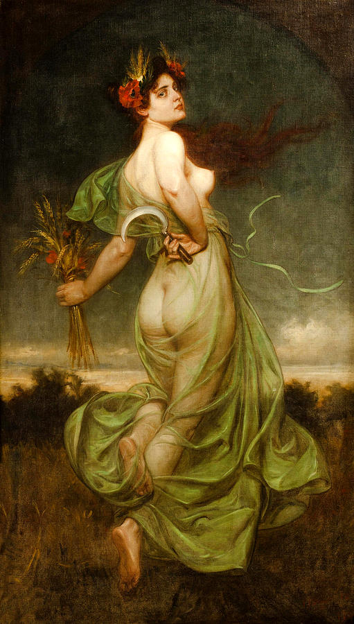 Allegory of Summer Painting by Franz Bohumil Doubek
