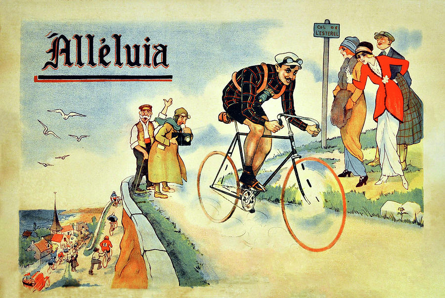 Alleluia Bicycles Painting by Ronzaque Privat
