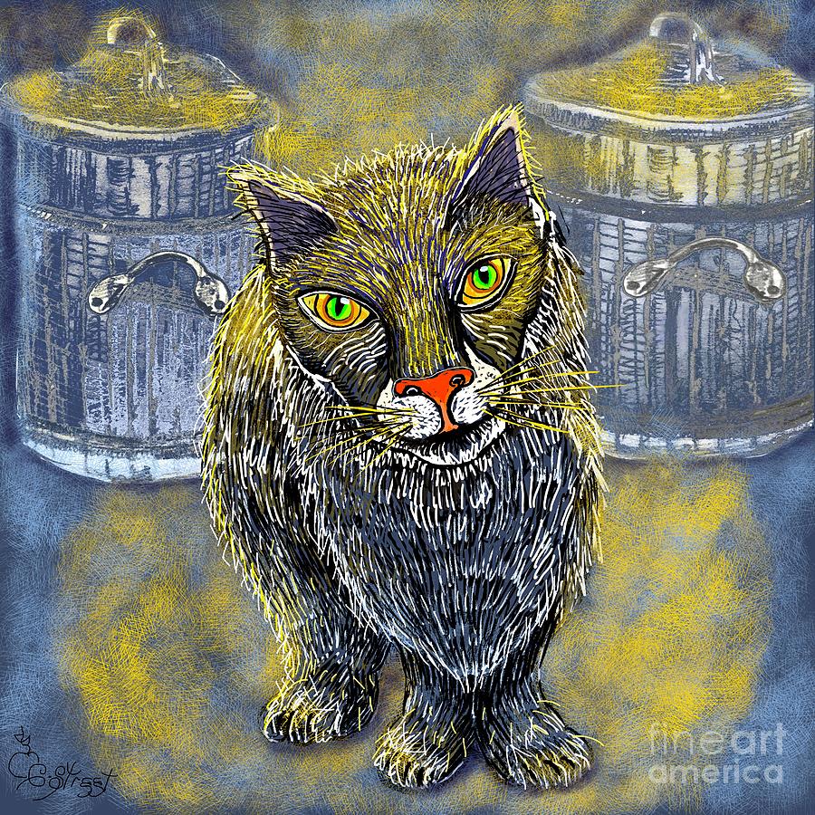 Alley Cat Digital Art by Caroline Street - Fine Art America