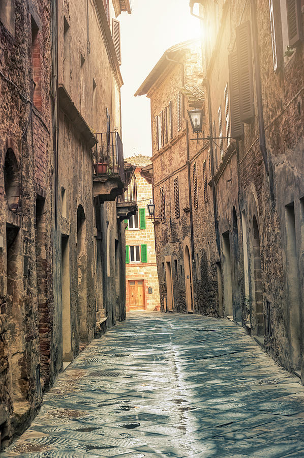 Alley In A Tuscan Town Photograph by Cirano83