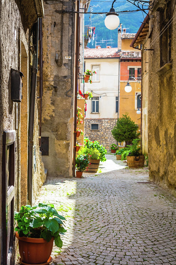 Alley Way In Italy Photograph by Deimagine