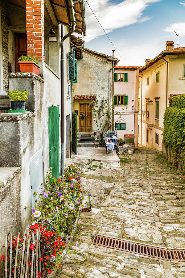 Alleys of mountain village in Tuscany Photograph by Vivida Photo PC