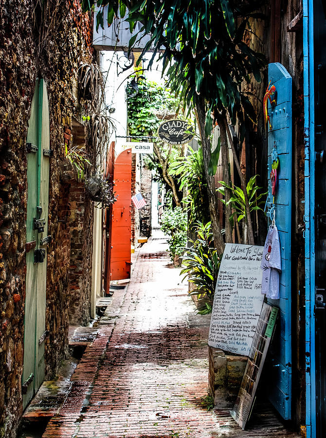 Alleyway to Gladys Cafe  Photograph by Pheasant Run Gallery