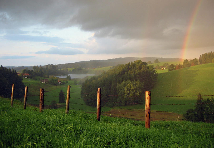Allgaeu Rainbow Photograph by Wingmar