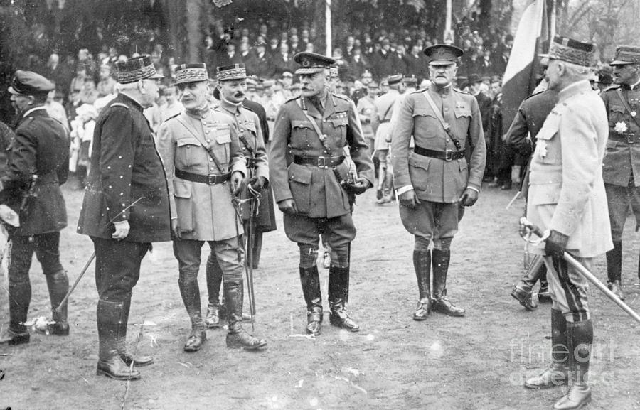 Allied Cmmanders Meeting At Strassbourg Photograph by Bettmann