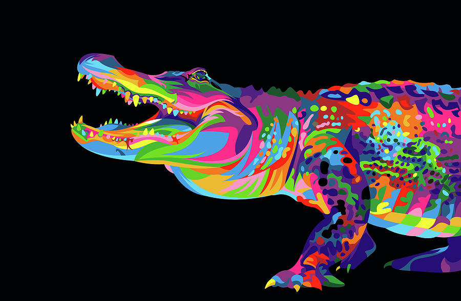Alligator Digital Art - Alligator by Bob Weer
