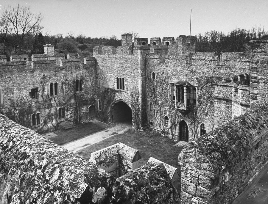 Castle Photograph - Allington Castle by Nat Farbman