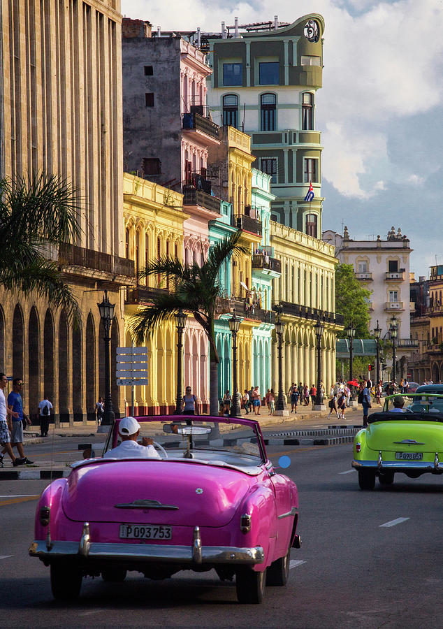 Cuba Photograph - Almendrones in Havana by Levin Rodriguez