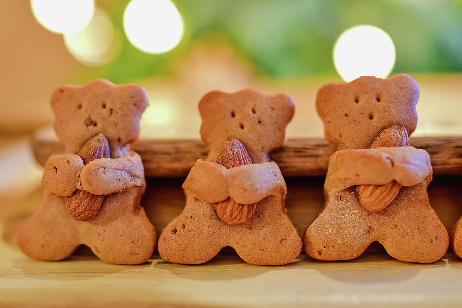 Almond Bear Cookies Photograph by Joanna Stolowicz