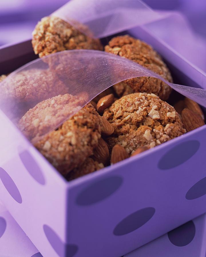 Almond Biscuits In A Gift Box Photograph by Kurt Wilson