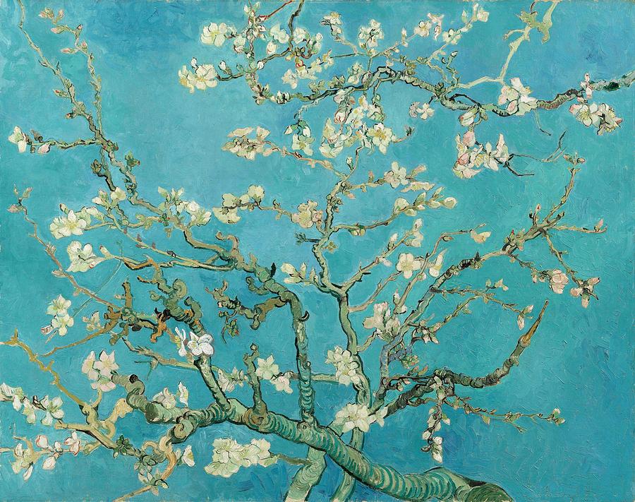 Almond Blossom. Painting by Vincent van Gogh -1853-1890-