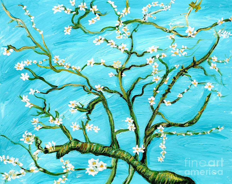Almond Blossoms -Homage to Van Gogh by Art by Danielle Almond Blossoms -Homage to Van Gogh by Art by Danielle