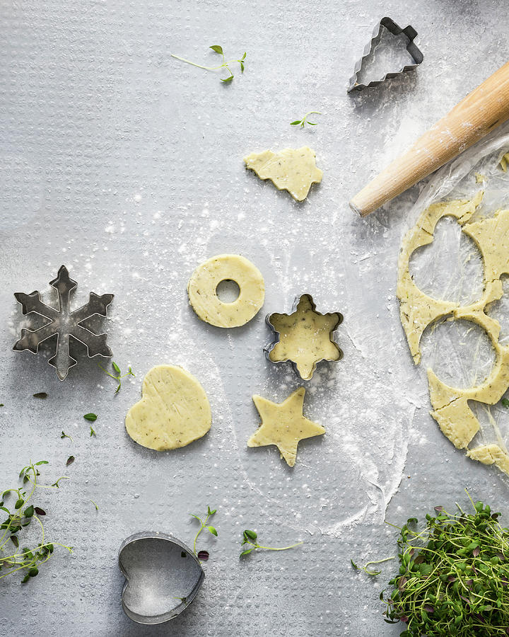 Almond Dough Cookies With Tapioca And Thyme Photograph by Healthylauracom