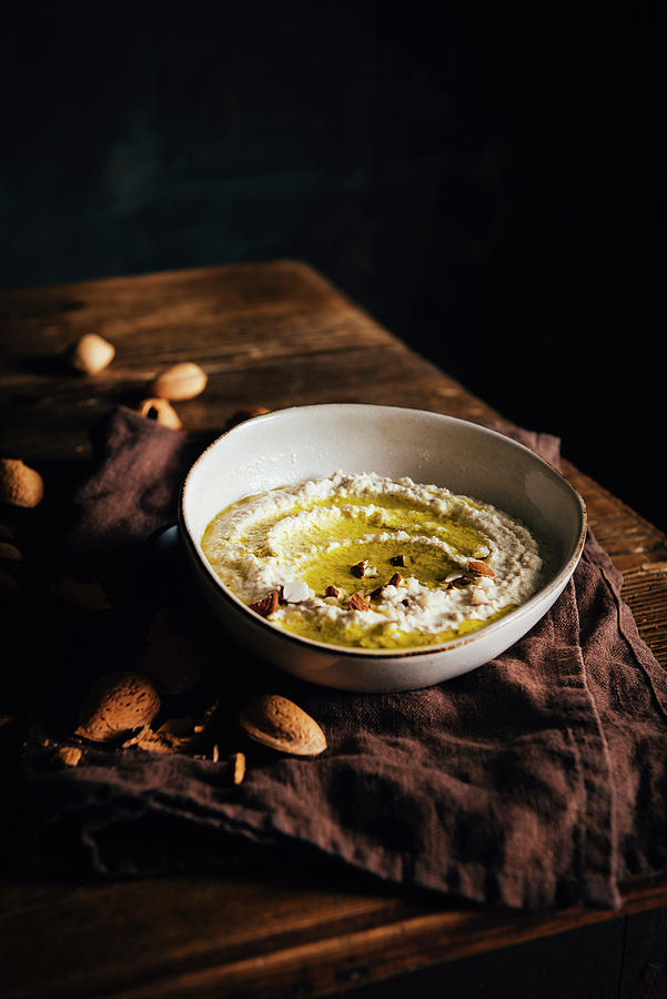 Almond Hummus With Olive Oil Photograph by Justina Ramanauskiene