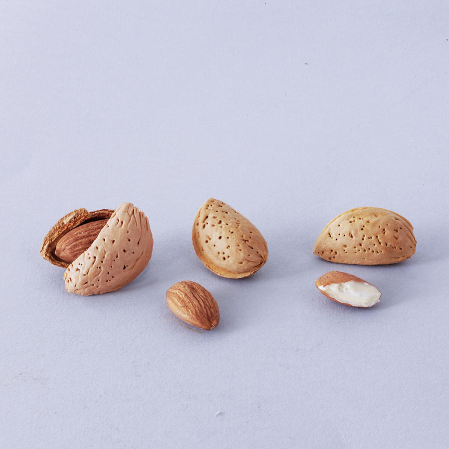 Almonds With Shells Photograph by Frank Adam