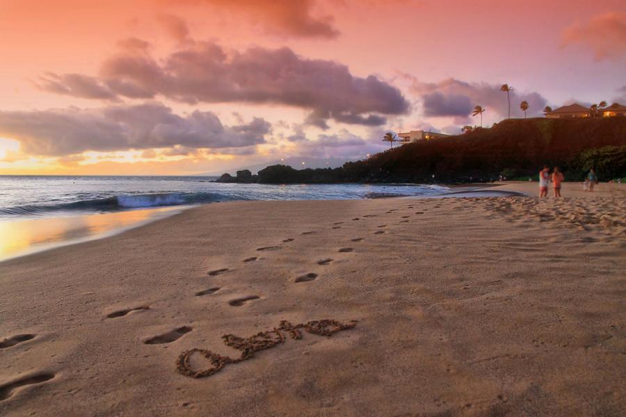 Paradise Photograph - Aloha Kaanapali Beach by DJ Florek
